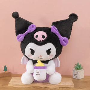 Planet Gates Angel Kuromi / 45cm 30/45cm Creative New Milk Bottle Angel Kuromi Plush Toys Doll Home Decoration Pillow Large Pacha Dog Cartoon Doll for Kids