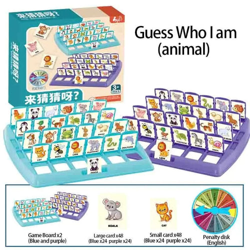 Planet Gates animal Family Guessing Games Guess Who Am I Classic Board Game Toys Memory Training Parent Child Leisure Time Party Indoor Games