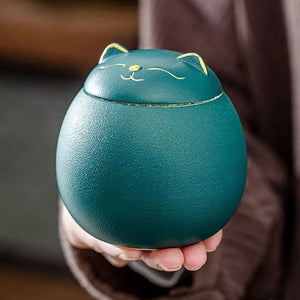 Planet Gates Animal Funeral Urn for Pets, Ceramics Ashes, Cremation Keepsake, Dog Urn for Ashes,Cat Urn,Funerary Memorial Urn for Dogs Burial