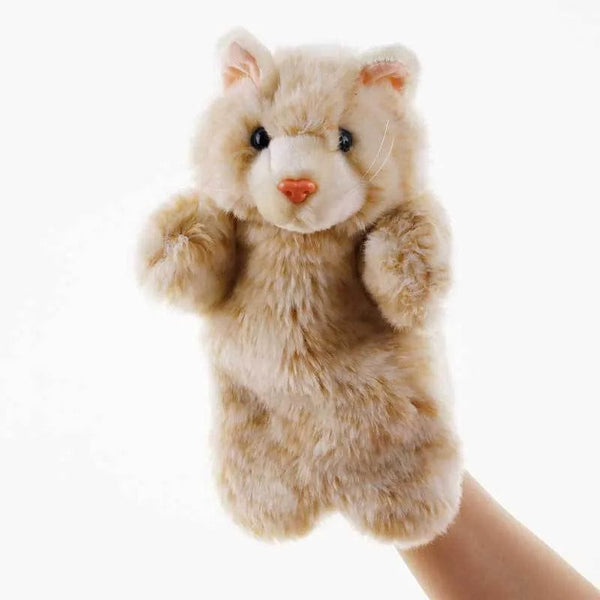 Planet Gates Animal Hand Puppet Cat Dolls Plush Hand Doll Early Education Learning Toys Children Marionetes Puppets for telling story