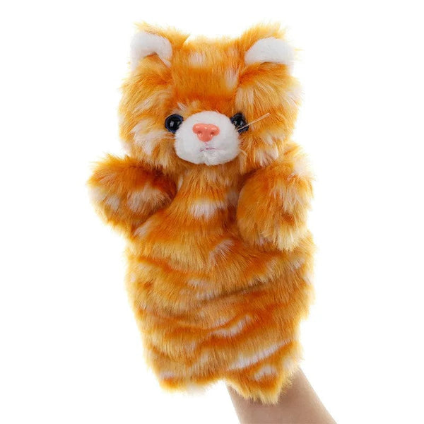 Planet Gates Animal Hand Puppet Cat Dolls Plush Hand Doll Early Education Learning Toys Children Marionetes Puppets for telling story