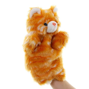 Planet Gates Animal Hand Puppet Cat Dolls Plush Hand Doll Early Education Learning Toys Children Marionetes Puppets for telling story