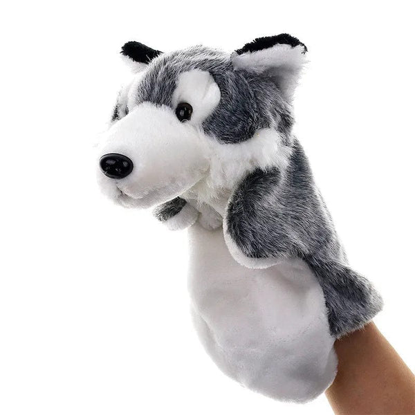 Planet Gates Animal Hand Puppet Cat Dolls Plush Hand Doll Early Education Learning Toys Children Marionetes Puppets for telling story