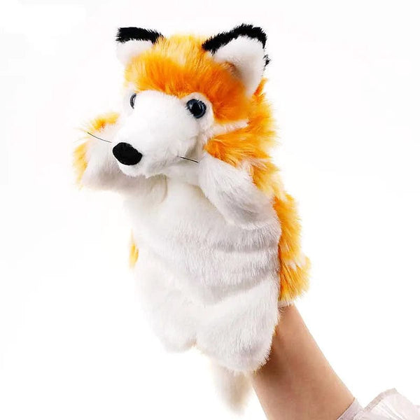 Planet Gates Animal Hand Puppet Cat Dolls Plush Hand Doll Early Education Learning Toys Children Marionetes Puppets for telling story