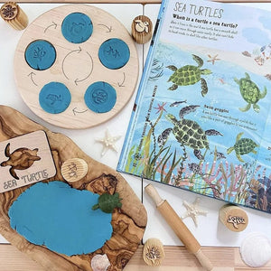 Planet Gates Animal Life Cycle Board Children Toys Montessori Teaching Aids Plant Animal Growth Cycle Model Set preschool cognitive Toys