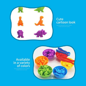 Planet Gates animal Rainbow Counting Animal Traffic Car Early Education Toy Animal Cognition Montessori Math Teaching Assisted Kindergarten Games