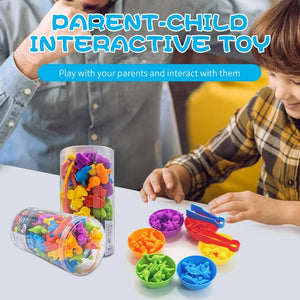 Planet Gates animal Rainbow Counting Animal Traffic Car Early Education Toy Animal Cognition Montessori Math Teaching Assisted Kindergarten Games