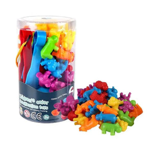 Planet Gates animal Rainbow Counting Animal Traffic Car Early Education Toy Animal Cognition Montessori Math Teaching Assisted Kindergarten Games