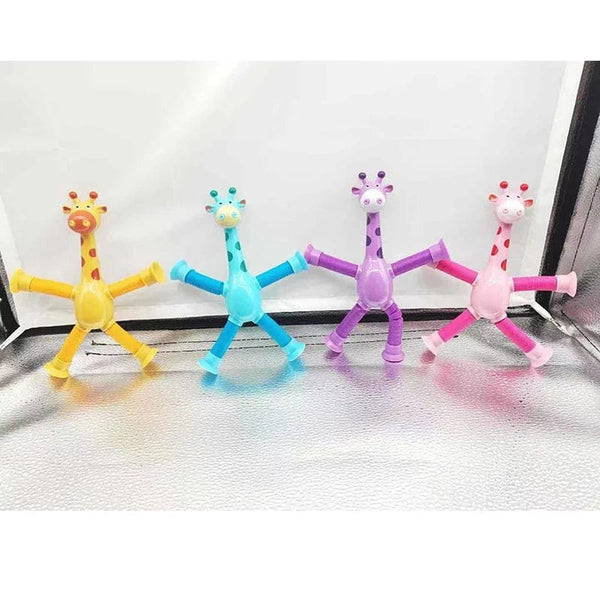 Planet Gates Animal Sucker Toys DIY Silicone Block Model Sucker Assembled Construction Educational Funny Toys Boys Girls Stress Release Toys