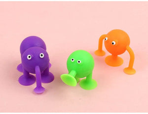 Planet Gates Animal Sucker Toys DIY Silicone Block Model Sucker Assembled Construction Educational Funny Toys Boys Girls Stress Release Toys