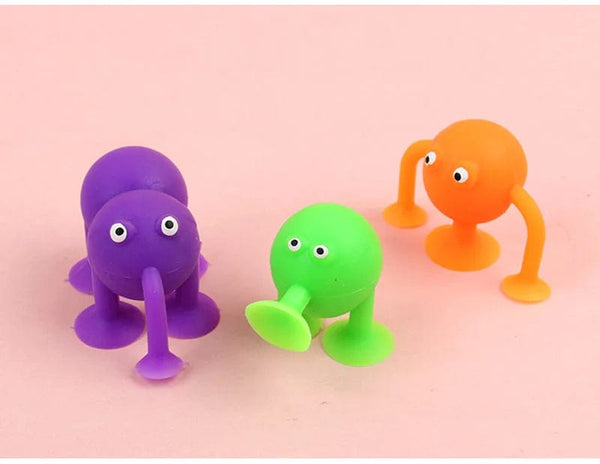Planet Gates Animal Sucker Toys DIY Silicone Block Model Sucker Assembled Construction Educational Funny Toys Boys Girls Stress Release Toys
