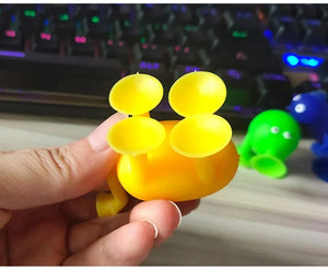Planet Gates Animal Sucker Toys DIY Silicone Block Model Sucker Assembled Construction Educational Funny Toys Boys Girls Stress Release Toys