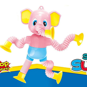 Planet Gates Animal Sucker Toys DIY Silicone Block Model Sucker Assembled Construction Educational Funny Toys Boys Girls Stress Release Toys