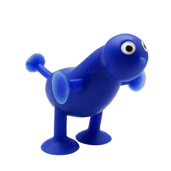 Planet Gates Animal Sucker Toys DIY Silicone Block Model Sucker Assembled Construction Educational Funny Toys Boys Girls Stress Release Toys