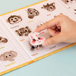 Planet Gates Animals Jigsaw Puzzle Magnets Books Montessori Toys For Children Learning Educational Baby Toy Magnetic Book Puzzles Game