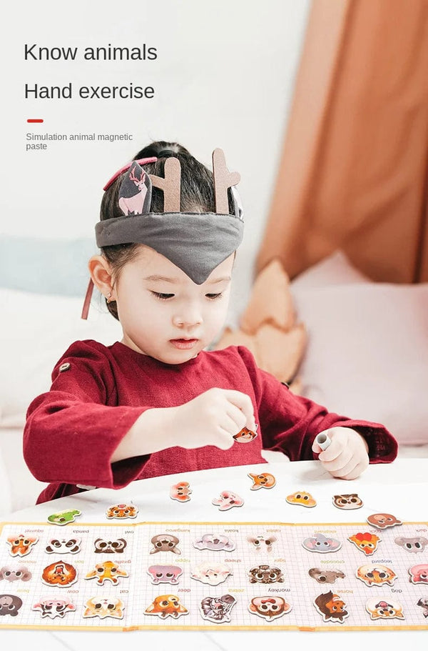 Planet Gates Animals Jigsaw Puzzle Magnets Books Montessori Toys For Children Learning Educational Baby Toy Magnetic Book Puzzles Game