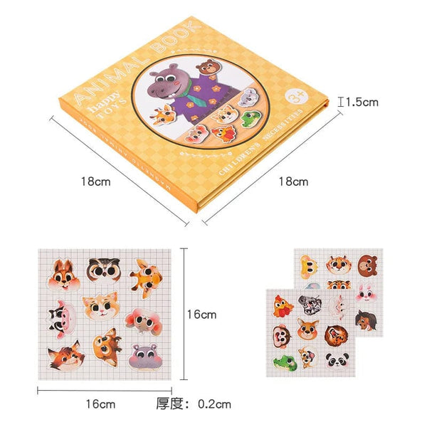 Planet Gates Animals Jigsaw Puzzle Magnets Books Montessori Toys For Children Learning Educational Baby Toy Magnetic Book Puzzles Game