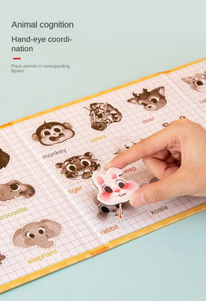 Planet Gates Animals Jigsaw Puzzle Magnets Books Montessori Toys For Children Learning Educational Baby Toy Magnetic Book Puzzles Game