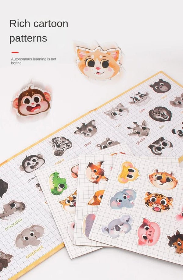 Planet Gates Animals Jigsaw Puzzle Magnets Books Montessori Toys For Children Learning Educational Baby Toy Magnetic Book Puzzles Game