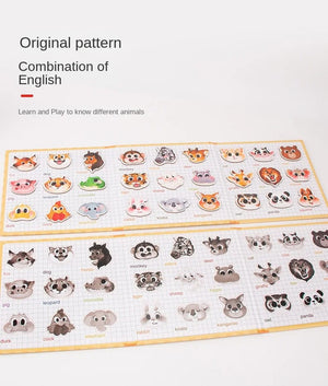 Planet Gates Animals Jigsaw Puzzle Magnets Books Montessori Toys For Children Learning Educational Baby Toy Magnetic Book Puzzles Game