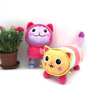 Planet Gates Animals Plush Gabby Dollhouse Lovely Plush Gaby Toy Plush House Cat Doll Cartoon Stuffed Animals Mermaid Cat Plushie Dolls Kids