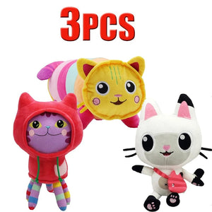 Planet Gates Animals Plush Gabby Dollhouse Lovely Plush Gaby Toy Plush House Cat Doll Cartoon Stuffed Animals Mermaid Cat Plushie Dolls Kids