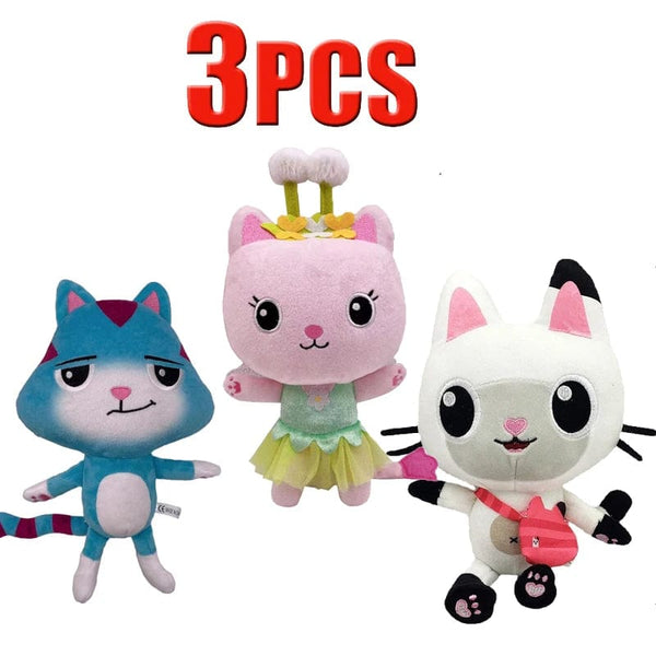 Planet Gates Animals Plush Gabby Dollhouse Lovely Plush Gaby Toy Plush House Cat Doll Cartoon Stuffed Animals Mermaid Cat Plushie Dolls Kids