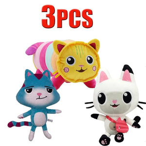 Planet Gates Animals Plush Gabby Dollhouse Lovely Plush Gaby Toy Plush House Cat Doll Cartoon Stuffed Animals Mermaid Cat Plushie Dolls Kids