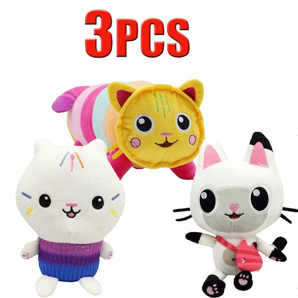 Planet Gates Animals Plush Gabby Dollhouse Lovely Plush Gaby Toy Plush House Cat Doll Cartoon Stuffed Animals Mermaid Cat Plushie Dolls Kids