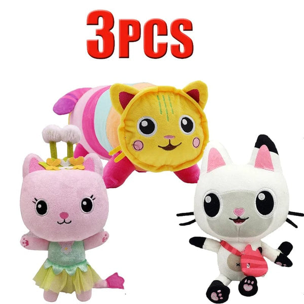 Planet Gates Animals Plush Gabby Dollhouse Lovely Plush Gaby Toy Plush House Cat Doll Cartoon Stuffed Animals Mermaid Cat Plushie Dolls Kids