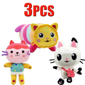 Planet Gates Animals Plush Gabby Dollhouse Lovely Plush Gaby Toy Plush House Cat Doll Cartoon Stuffed Animals Mermaid Cat Plushie Dolls Kids