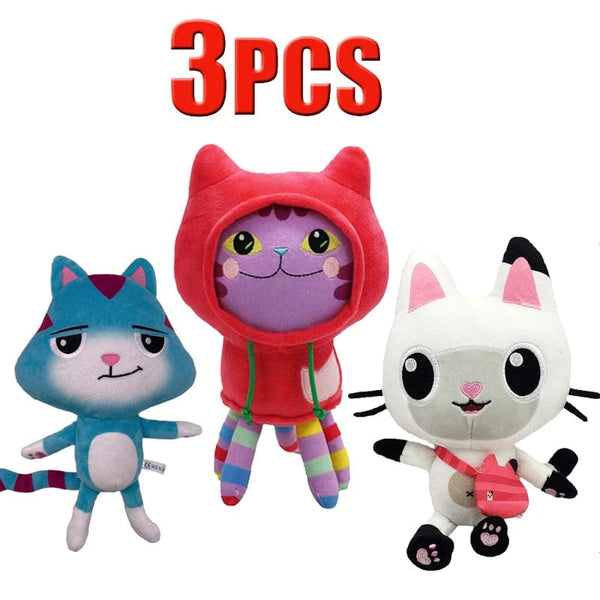 Planet Gates Animals Plush Gabby Dollhouse Lovely Plush Gaby Toy Plush House Cat Doll Cartoon Stuffed Animals Mermaid Cat Plushie Dolls Kids