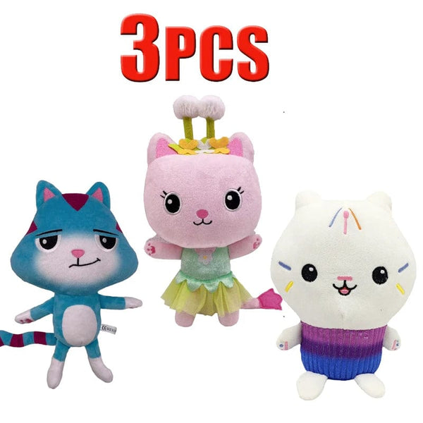 Planet Gates Animals Plush Gabby Dollhouse Lovely Plush Gaby Toy Plush House Cat Doll Cartoon Stuffed Animals Mermaid Cat Plushie Dolls Kids