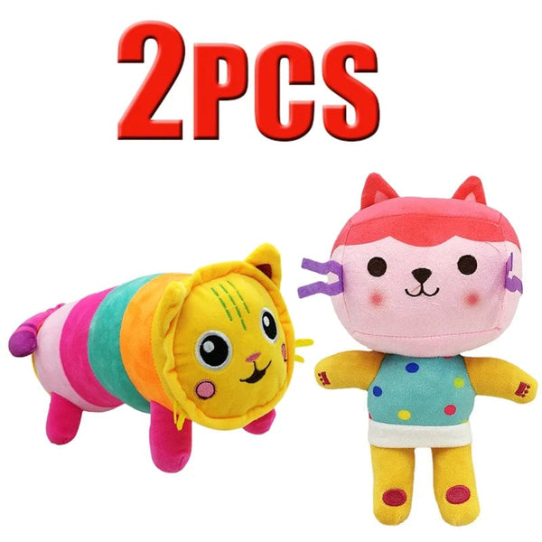 Planet Gates Animals Plush Gabby Dollhouse Lovely Plush Gaby Toy Plush House Cat Doll Cartoon Stuffed Animals Mermaid Cat Plushie Dolls Kids