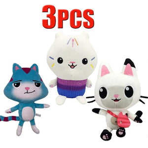 Planet Gates Animals Plush Gabby Dollhouse Lovely Plush Gaby Toy Plush House Cat Doll Cartoon Stuffed Animals Mermaid Cat Plushie Dolls Kids