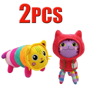 Planet Gates Animals Plush Gabby Dollhouse Lovely Plush Gaby Toy Plush House Cat Doll Cartoon Stuffed Animals Mermaid Cat Plushie Dolls Kids