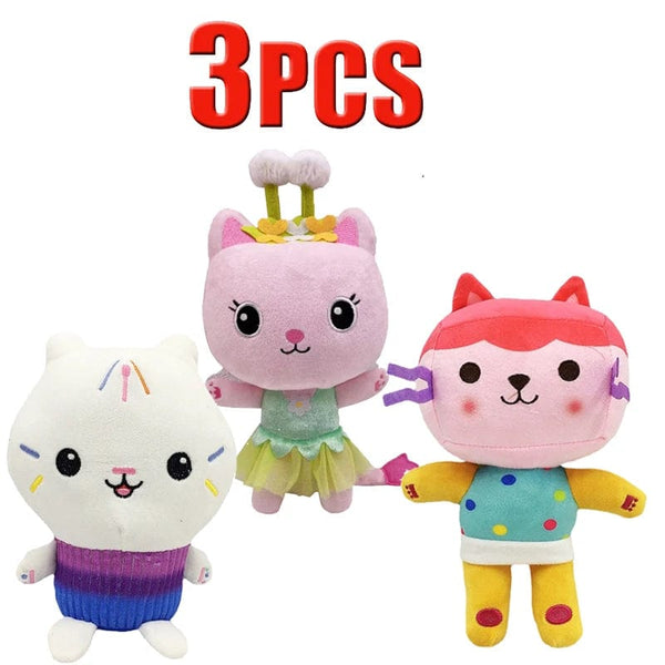 Planet Gates Animals Plush Gabby Dollhouse Lovely Plush Gaby Toy Plush House Cat Doll Cartoon Stuffed Animals Mermaid Cat Plushie Dolls Kids