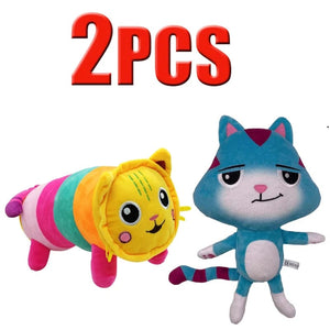Planet Gates Animals Plush Gabby Dollhouse Lovely Plush Gaby Toy Plush House Cat Doll Cartoon Stuffed Animals Mermaid Cat Plushie Dolls Kids