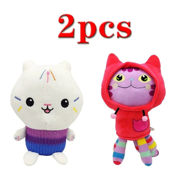 Planet Gates Animals Plush Gabby Dollhouse Lovely Plush Gaby Toy Plush House Cat Doll Cartoon Stuffed Animals Mermaid Cat Plushie Dolls Kids