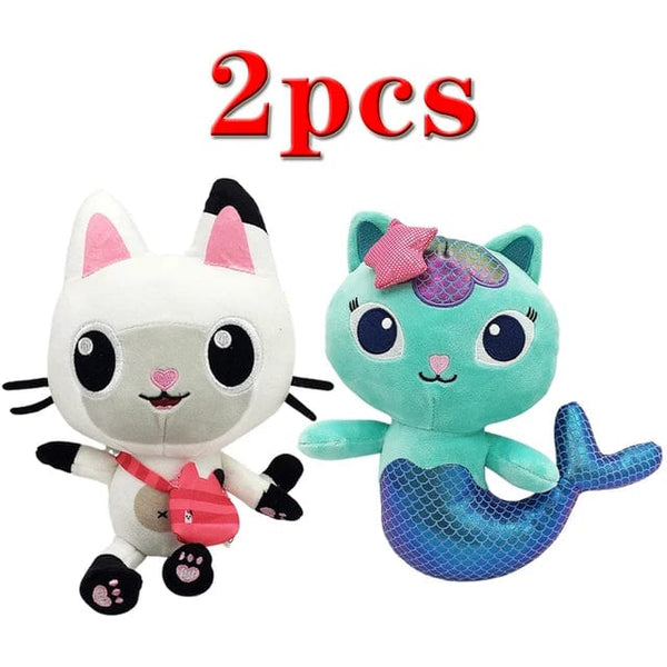 Planet Gates Animals Plush Gabby Dollhouse Lovely Plush Gaby Toy Plush House Cat Doll Cartoon Stuffed Animals Mermaid Cat Plushie Dolls Kids