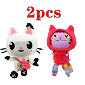 Planet Gates Animals Plush Gabby Dollhouse Lovely Plush Gaby Toy Plush House Cat Doll Cartoon Stuffed Animals Mermaid Cat Plushie Dolls Kids