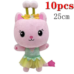Planet Gates Animals Plush Gabby Dollhouse Lovely Plush Gaby Toy Plush House Cat Doll Cartoon Stuffed Animals Mermaid Cat Plushie Dolls Kids