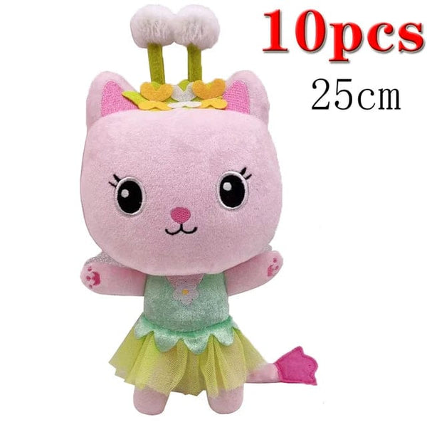 Planet Gates Animals Plush Gabby Dollhouse Lovely Plush Gaby Toy Plush House Cat Doll Cartoon Stuffed Animals Mermaid Cat Plushie Dolls Kids