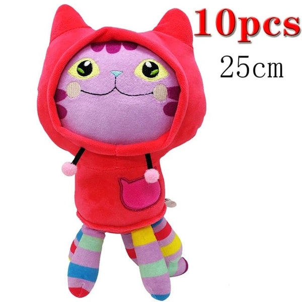 Planet Gates Animals Plush Gabby Dollhouse Lovely Plush Gaby Toy Plush House Cat Doll Cartoon Stuffed Animals Mermaid Cat Plushie Dolls Kids