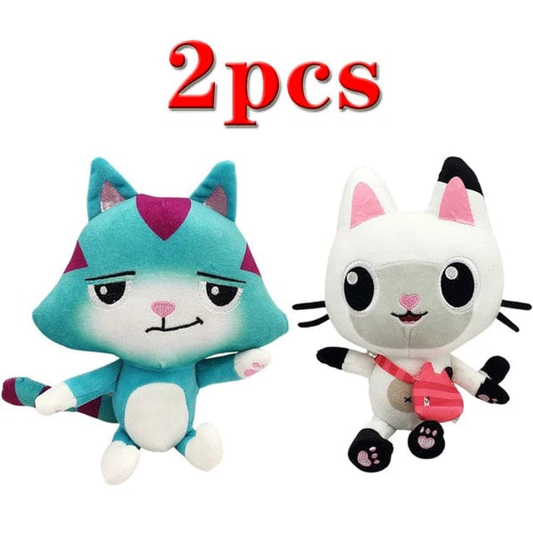 Planet Gates Animals Plush Gabby Dollhouse Lovely Plush Gaby Toy Plush House Cat Doll Cartoon Stuffed Animals Mermaid Cat Plushie Dolls Kids