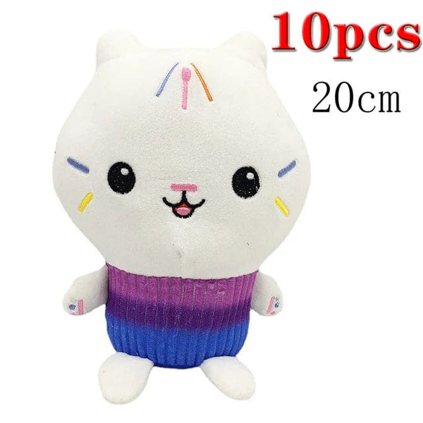 Planet Gates Animals Plush Gabby Dollhouse Lovely Plush Gaby Toy Plush House Cat Doll Cartoon Stuffed Animals Mermaid Cat Plushie Dolls Kids