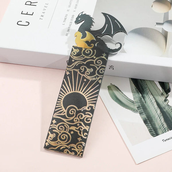 Planet Gates Anime Black Dragon Bookmarks Collect Gift for Book Lovers Acrylic Book Mark Stationery Accessories for Men Women Friends Teacher