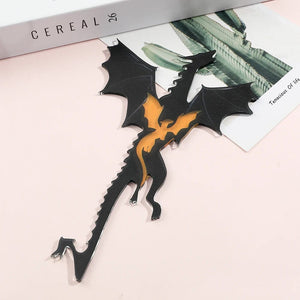 Planet Gates Anime Black Dragon Bookmarks Collect Gift for Book Lovers Acrylic Book Mark Stationery Accessories for Men Women Friends Teacher
