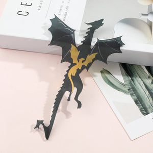 Planet Gates Anime Black Dragon Bookmarks Collect Gift for Book Lovers Acrylic Book Mark Stationery Accessories for Men Women Friends Teacher
