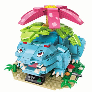 Planet Gates Anime Cartoon Pokemon Pikachu Bulbasaur Building Blocks Charizard Sets Movie Dolls Model Bricks Kids Toys For Kids Holiday Gifts